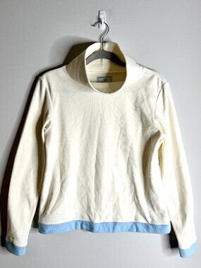 Dudley Stephens Terry Fleece Park Slope with Tipping Ski Apres Funnel Neck Sz S